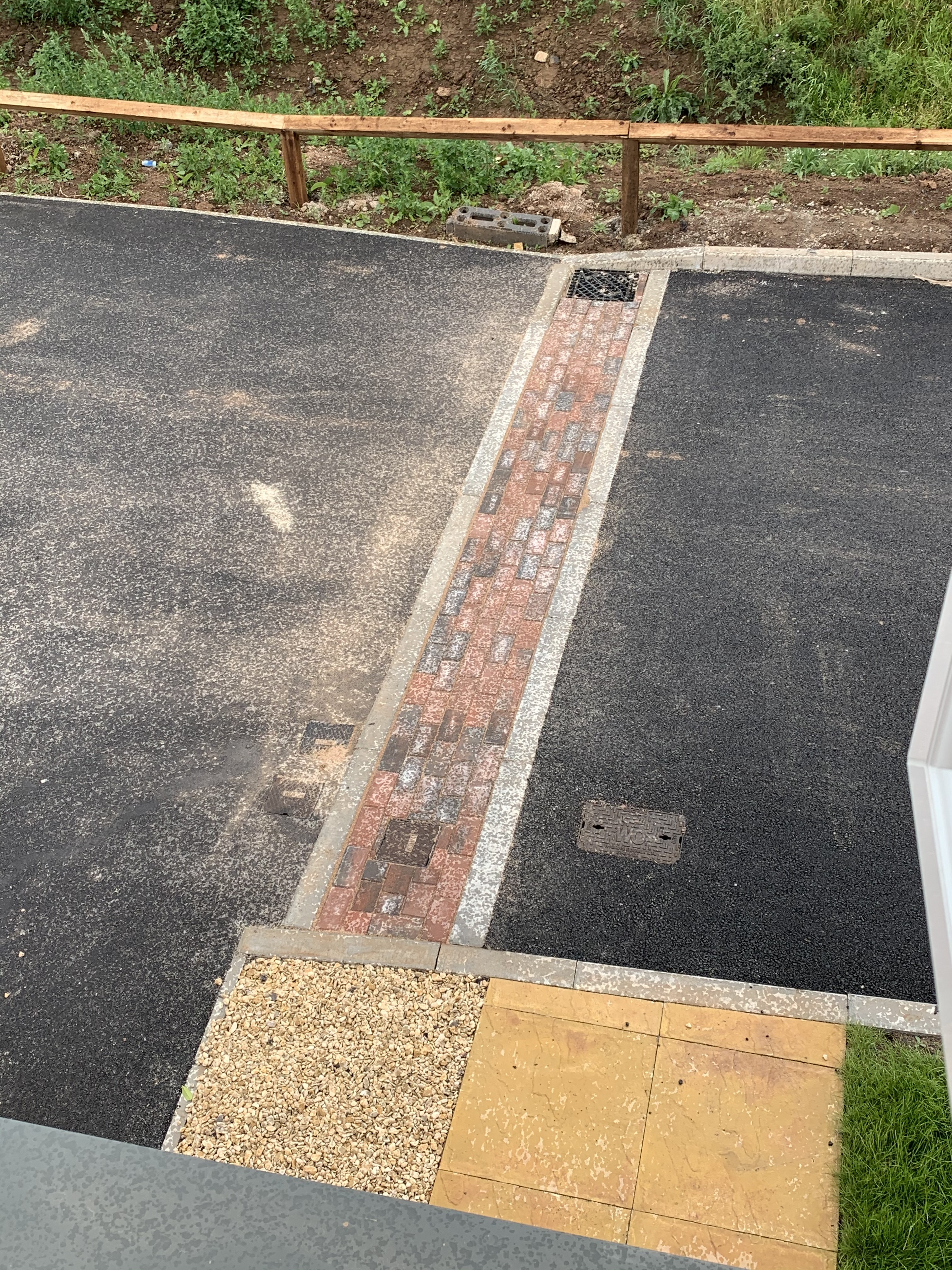 A little row of bricks across the road outside of my house